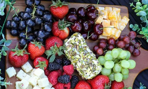 Fruit and cheese